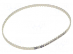 Timing belt | T5 | W: 6mm | H: 2.2mm | Lw: 410mm | Tooth height: 1.2mm