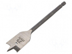 Drill bit | for wood | &Oslash;: 25mm | L: 160mm | Holder: E6,3mm | 1/4"