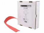 Heat shrink sleeve | glueless | 2: 1 | 19mm | L: 5m | red | polyolefine