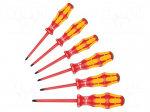 Screwdriver: insulated-set | insulated | Torx&reg; | Kraftform-100 VDE