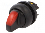 Switch: rotary | 22mm | Stabl.pos: 1 | red | M22-FLED,M22-LED | IP67