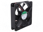 Fan: DC | axial | 48VDC | 120x120x25mm | 158m3/h | 40.5dBA | ball | 24AWG