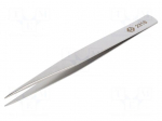 Tweezers | 130mm | for precision works | Blade tip shape: sharp