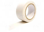 Tape: marking | white | L: 33m | W: 50mm | self-adhesive | Thk: 0.15mm