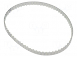 Timing belt | T5 | W: 6mm | H: 2.2mm | Lw: 340mm | Tooth height: 1.2mm
