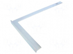 Try square | 500x280mm | with foot | Plating: zinc