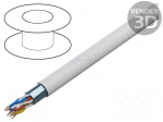 Wire | YTKSYekw | 53x2x0.5mm | wire | 0.2mm2 | Cu | PVC | white | CPR: Eca