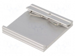 DIN rail mounting bracket | aluminium | 50mm | Rail: TS35