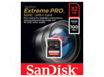 Memory card | SDHC | 32GB | Extreme Pro | UHS I U3 V30 | R: 100MB/s
