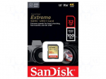 Memory card | SDHC | 32GB | Extreme | UHS I U3 V30 | R: 100MB/s