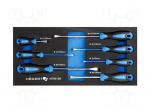 Screwdriver: universal-set | in a foam tray | 7pcs.