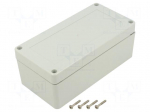 Enclosure: multipurpose | X: 80mm | Y: 160mm | Z: 60mm | ZP | light grey