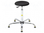 Stool | ESD | Seat dim: &Oslash;345mm | 560&divide;810mm | max120kg | Rsurf: 0.1&divide;1M&Omega;