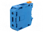 Splice terminal: rail | UKH | 192A | 1kV | for DIN rail mounting | blue