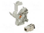 Connector: RJ45 | socket | PIN: 8 | Cat: 6a | shielded | 8p8c | IDC | angled