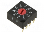 Encoding switch | Pos: 10 | PCB,THT | 100m&Omega; | DC load @R: 0.03A/15VDC