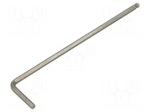Wrench: hex key | spherical | HEX 2.5mm | Overall len: 93mm | long