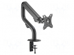 Holder | 8kg | 17&divide;32" | black | Arm len: 515mm | monitor x1
