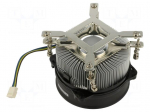 Heatsink: extruded | 12VDC | aluminium | 94.1m3/h | H: 63mm | W: 95mm
