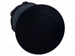 Switch: push-button | 22mm | Stabl.pos: 2 | black | none | IP66 | mushroom
