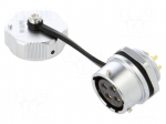 Connector: circular | socket | female | PIN: 4 | IP67 | WY20 | 25A | 500V