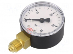 Manometer | 0&divide;40bar | bottom connection | Thread: G 1/4" | 50mm