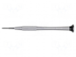 Screwdriver: precision | slot | 1x0.2mm | Blade length: 17mm
