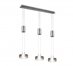 Trio Franklin LED piekarama lampa 3-pc brushed steel brushed steel 326510307 4017807510096
