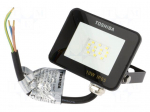 Lamp: LED flood light | 10W | 230VAC | white cold | 120&deg; | 6500K | IP65