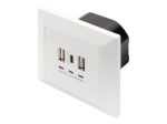 Digitus | Socket with USB A & USB-C Ports
