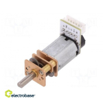 Motor: DC; with encoder,with gearbox; 6VDC; 170mA; Shaft: D spring