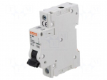 Circuit breaker | 230VAC | Inom: 1A | Poles: 1 | for DIN rail mounting
