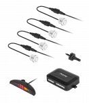 Auto- ja mootorrattatooted, elektroonika, navigatsioon, CB raadio // Parkimisandurite s&uuml;steemid | Keskluku s&uuml;steem | Autoalarmid // Samochodowe czujniki parkowania z wyświetlaczem (tył) Peiying ? białe