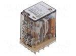 Relay: electromagnetic | 4PDT | 24VAC | Icontacts max: 7A | 7A/250VAC