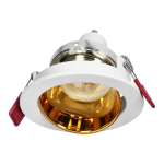 Uued tooted // FONDI RC ramka dekoracyjna oprawy punktowej, MR16/GU10 max. 50W, okrągła, stała, aluminiowa, biało-złota