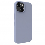Back panel cover Evelatus Apple iPhone 15 Premium Magsafe Soft Touch Silicone Case Lavender Gray