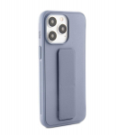 Back panel cover iLike Apple iPhone 14 Pro Silicone Case with stand Purple