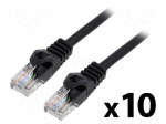 Patch cord | U/UTP | Cat: 5e | RJ45 plug,both sides | stranded | CCA