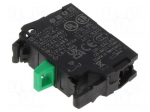 Contact block | 22mm | 45 | front fixing | screw terminals | 500VAC