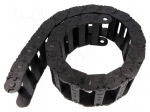Cable chain | 2500 | Bend.rad: 125mm | L: 1012mm | Int.height: 25mm