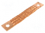Braids | earthing tape | W: 40mm | 95mm2 | &Oslash;1: 17mm | &Oslash;2: 17mm | 330A | ST