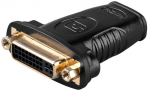 Converter Goobay  HDMI/DVI-I adapter, gold-plated 68690