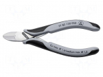 Pliers | side,cutting | ESD | 130mm | without chamfer