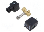 Electromagnetic valve | G 1/4" | brass | FKM | Valve: 2/2 NC | 24VDC
