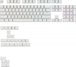Glorious GPBT Backlit Keycaps, ANSI Layout (US), PBT, Dye-Sub - White