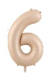 Riff 1m Folio Balloon Number 6 Matte Beige