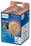 Philips Smart WiZ 50W G95 E27 gudrā LED spuldze 920-50 dzintarots stikls  929003018321 8719514372207