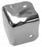 SPEAKER CABINET CORNER, WHITE METAL, 38 x 38mm x 90&deg;