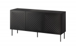 SIENA chest of drawers 150.5x40x75 matte black