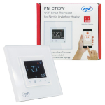 PNI CT26W WiFi smart thermostat for electric underfloor heating or pumping group, floor sensor included, recessed mounting, control from the Tuya Smart application, daily programming, manual/automatic
